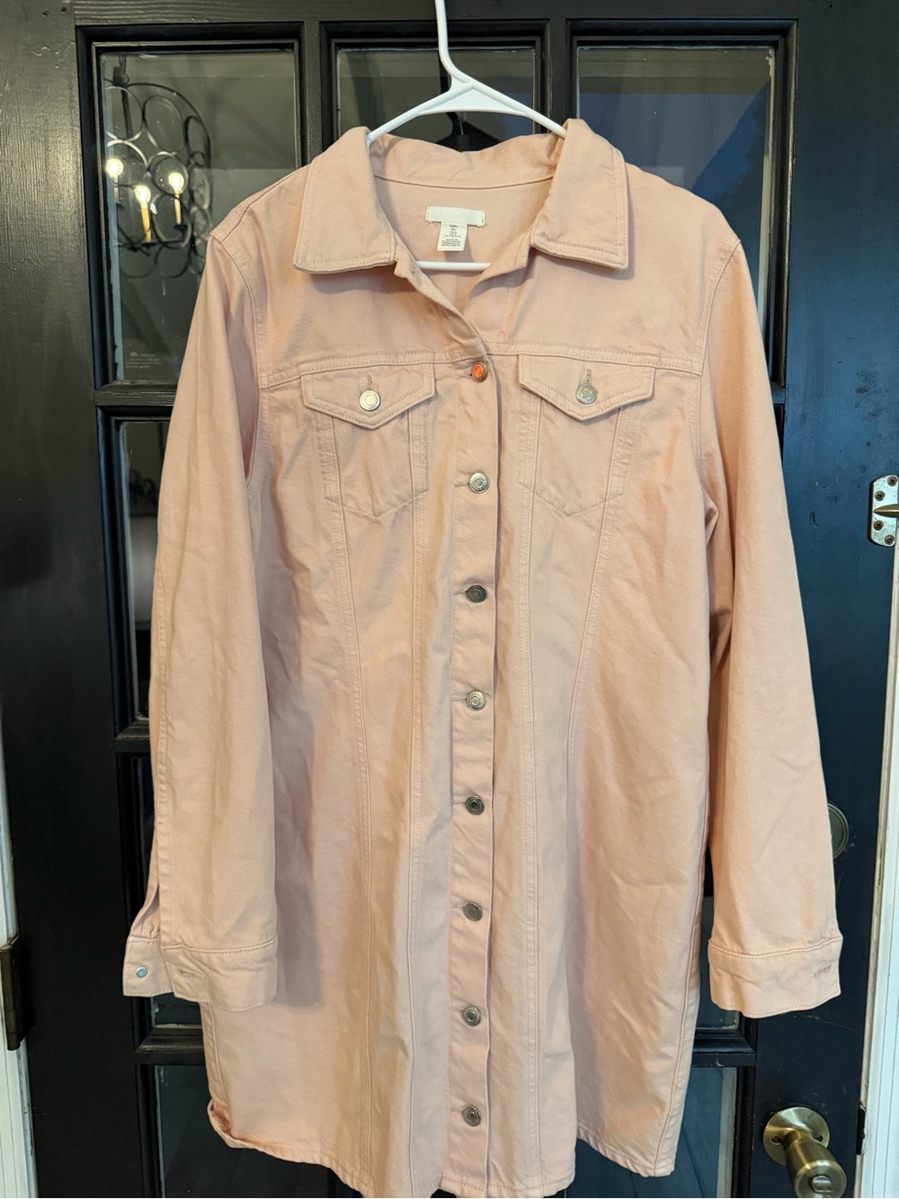 Dusty pink denim dress
